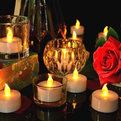 Flameless LED Tea Lights Candles 150 Pack Battery Operated Warm Yellow - Image 2
