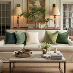 MIULEE Velvet Throw Pillow Covers 22x22 Inch Pack of 2 Army Green - Image 3