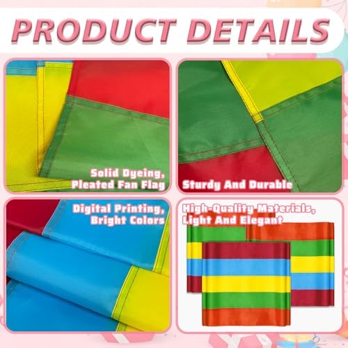 3Pack Easter Bunting Flag 2x20 Ft Bunting Banner Spring Easter's Day Party Decor Bunting Easter Sewn Stripes Banner for Outsider Garden Porch - Image 3