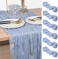 Blue Cheesecloth Table Runner Fall Wedding Birthday Party Home Decor 6 Pack by Joanlody
