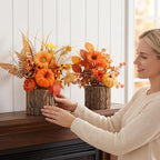 Aneco 2 Pack Artificial Fall Table Centerpieces for Thanksgiving - Image 6