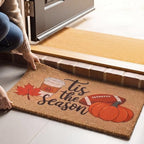 Jenaai Fall Football Front Door Mat 24x36 in Tis The Season Coir Doormat - Image 5