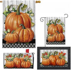 Briarwood Lane Fall Collection Country Pumpkins Four Piece For Fall Collection Includes - Garden Flag - House Flag - Doormat - Mailbox Cover by BriarwoodLane