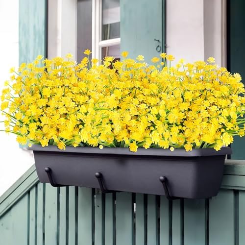 AGIRL Artificial Flowers Outdoor UV Resistant Fake Plant Garden Patio Decor - Image 4