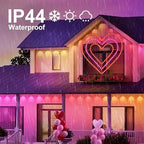 LAMPHOME Valentine Lights Outdoor 24.8 Inch 168LED Waterproof Red and Pink Large Heart Light Valentine‘s Day Decorations for Outdoor Garden Yard Galentine's Day Decoration - Image 6