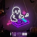 DJ Ghost Halloween Neon Sign, Dimmable LED Music Neon Sign for Wall Decor by Unknown
