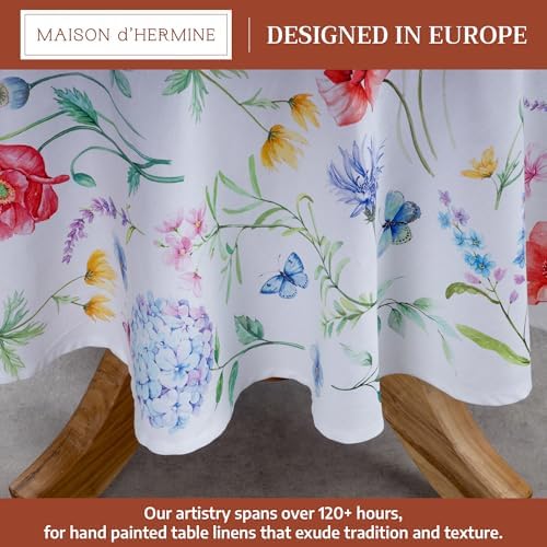 Maison d' Hermine Table Cloth Round Table Reusable 100% Cotton 63" Diameter - Image 2