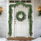 4 Pcs Christmas Norfolk Pine Garland, 6 Ft Dense Norfolk Pine Garland, Artificial Pines Greenery Garlands for Christmas Holiday Mantle Fireplace Table Home Decor by PurpleStar