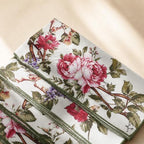 100% Cotton Printed Cloth Napkins Set of 6, 18x18 Inch Reusable Dinner Napkins, Soft Washable Floral Table Napkins for Dining, Parties & Hosting - Ivory Floral - Image 5