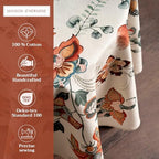 Maison d' Hermine Table Cloth Round Table Reusable 100% Cotton 69" Diameter - Image 2