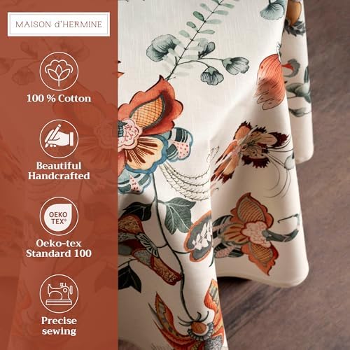 Maison d' Hermine Table Cloth Round Table Reusable 100% Cotton 69" Diameter - Image 2