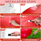 9 * 4.5FT Red Valentine Inflatables Outdoor Decorations Heart Shaped Blow up Inflatable Archway with Build in LED for Indoor Outdoor Party Lawn Yard Garden Anniversary Wedding Decor - Image 3