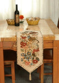 Tache Tapestry Colorful Country Rustic Morning Meadow Floral Table Runner 90 Inches Long by TacheHomeFashion