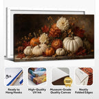 WAXWHELK Pumpkin Fall Canvas Wall Art, Autumn Thanksgiving Rustic Farmhouse Painting Pictures Artwork for Bedroom Living Room Home Decor (30"x60") - Image 6