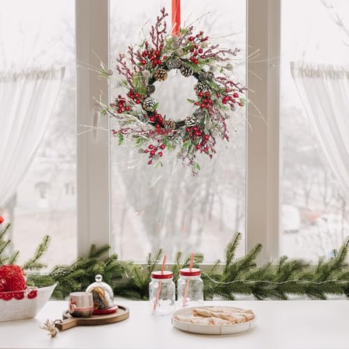 Winter Front Door Wreath 26 Inch Winter Birch - Image 7
