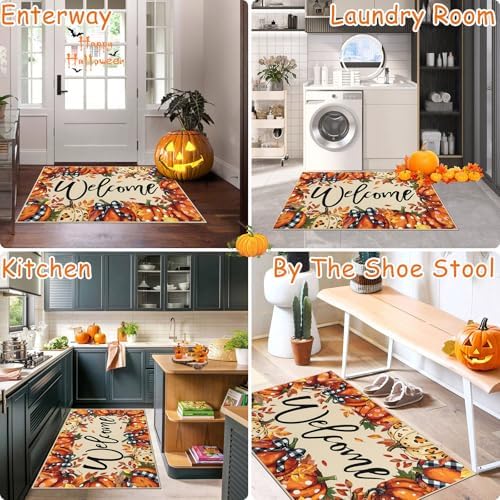 Ileading Fall Door Mat 32"x48", Non Slip Welcome Doormats for Front Door - Image 2