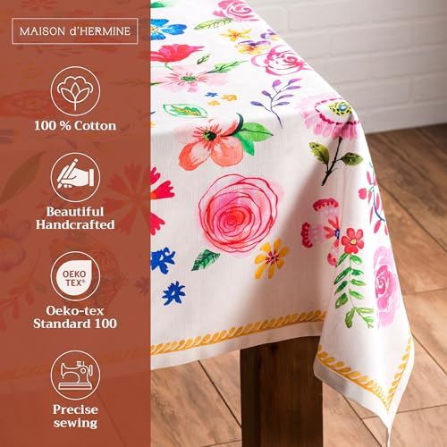 Maison d' Hermine Table Cloth Rectangle Table Reusable 100% Cotton 60"x108" - Image 2