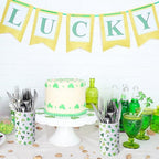 Remerry 6 Set 5 Inch St. Patrick's Day Clover Vase Table Centerpiece Shamrock Round Flower Box with Paper Removable Foam Green Clover Leaves Vase for Irish Wedding Holder Kitchen Home Party Decoration - Image 6