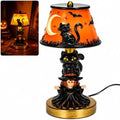 Halloween Table Lamp for Indoor Decorations (Black Cat Witch) by HXYDGQ