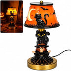 Halloween Table Lamp for Indoor Decorations (Black Cat Witch) by HXYDGQ