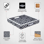 Handicrafts Home Resin Inlay Decorative Serving Tray for Centerpiece, 12x12 - Image 7