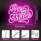 Be Mine Neon Sign, Valentine's Day LED Light, Gift for Lover - Image 3