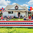 4th of July Decorations - Patriotic Door Decorations American Flag Bunting Banner for for Independence Day Porch Decor (1 Pack) - Image 4
