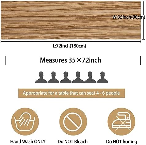 35x72 Inch Nude Cheesecloth Table Runner Neutral Boho Wedding Party Decor - Image 2