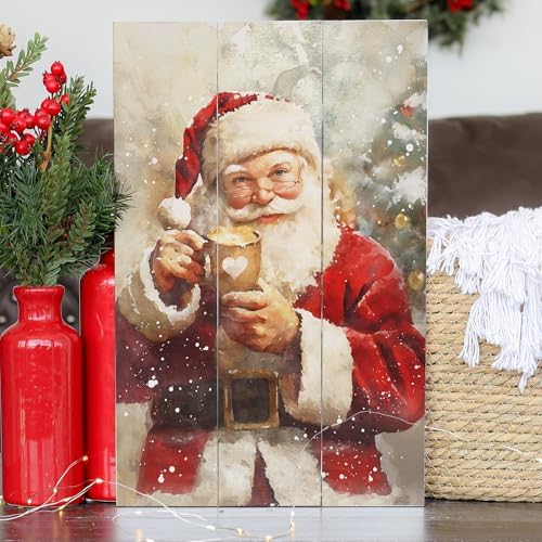 Simply Said, INC Santa Claus Hot Chocolate Rustic Pallets 16 x 10.5 inch Wood Sign, Christmas Winter Decor Art, Made in USA, RUS1567 - Image 4