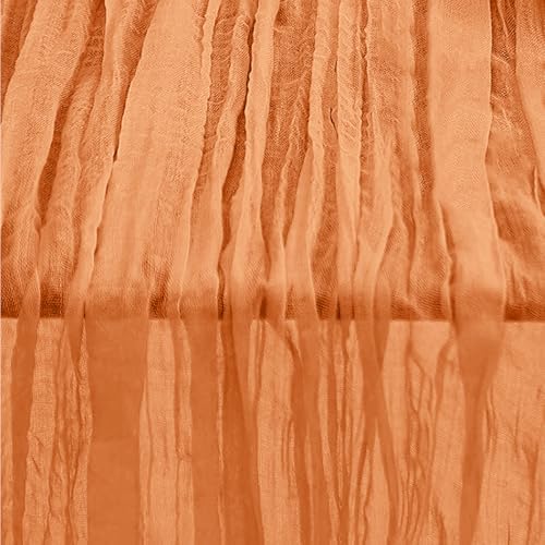 10 Pack Coral Cheesecloth Table Runner 35x120 Inch 10Ft Rustic Gauze Cheese Cloth Table Runner Sheer Cheesecloth Table Runners for Wedding Party Bridal Shower Decoration - Image 6