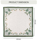 FINGERCRAFT Cloth Napkins Set of 12 Cotton Linen, 20x20 Inch, Country Side - Image 6
