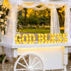 Honoson 8 Pcs First Communion Decorations God Bless Lights up Sign - Image 6