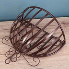 YARNOW Wall Mounted Planter Basket European Style Iron Flowerpot Rack Semicircular Plant Pot Holder for Balcony Garden Porch Windowsill Decoration 20.9X13.8X6.3 Inches - Image 6