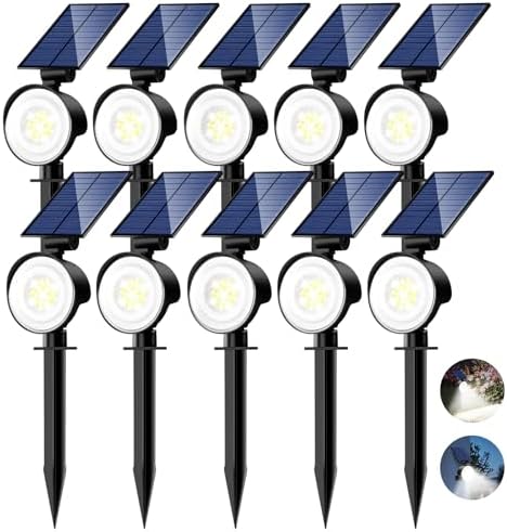 nipify Solar Spot Lights Outdoor Waterproof, Landscape Spotlights by Nipify