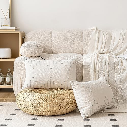 LILEPOY Boho Throw Pillow Covers 12x20 Farmhouse Lumbar Couch Pillow case - Image 4