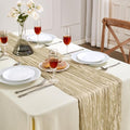 6 Pack Beige Cheesecloth Table Runner 35×120Inch Boho Wedding Home Decor by AGIRL