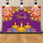Happy Diwali Backdrop Diwali Party Decorations Deepavali 10x6.5ft by Pnylzzyxh