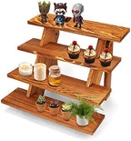 Manspdier Wooden Display Stand Wood Cupcake Stands Tool Free, Rustic Risers for Display Ideal Craft Funko Pop Shelves Table Display Stand for Vendors Wood Riser by Manspdier