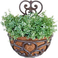 Esschert Design USA BPH51 Half Round Cast Iron Wall Planter by Esschert+Design+USA