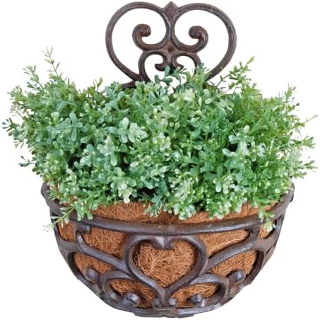 Esschert Design USA BPH51 Half Round Cast Iron Wall Planter by Esschert+Design+USA
