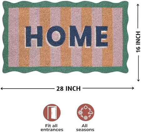 Folkulture Door Mat, Welcome Mat Outdoor Doormats for Home - 16" x 28" - Image 2
