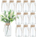 12 Pack Mason Jar Vases for Centerpieces, Clear Glass Flower Vase by LEYIQU