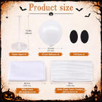 Gilprop 4 Set Halloween Veil Ghost Table Decorations DIY Spooky Ghost Decor - Image 2