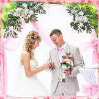 Wedding Arch Decorations 2 Pack, Artificial Hanging Flowers - Image 5