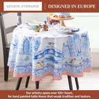 Maison d' Hermine Table Cloth Round Table Reusable 100% Cotton 63" Diameter - Image 2