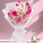 Bonsion Preserved Flowers Gifts for Women, Flower for Delivery, Light Pink Roses Gifts fo Her, Preserved Roses Bouquets, Birthday Gifts for Grandma, Mothers Day Flowers for Wife - Image 2