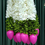 Hanging Flower Decoration|Puja Decoration Items 14 INCHES, Pack 10 - Image 2