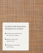 Chilewich Basketweave Placemats, Woven Round Placemats Set of 4 - Image 3