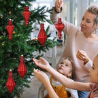 6mercury Glass Finial Christmas Ornament 5.7" Hanging - Image 5