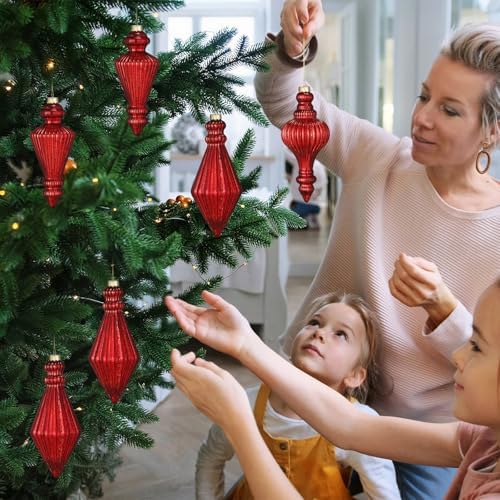 6mercury Glass Finial Christmas Ornament 5.7" Hanging - Image 5